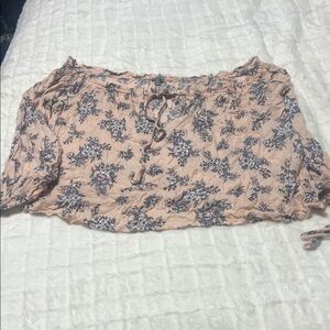 Charlotte Russe Floral Off-Shoulder Top